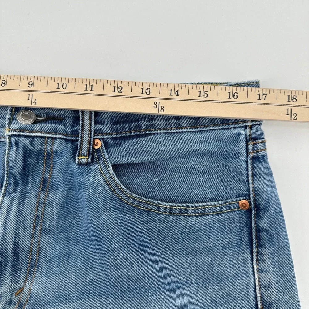 Levi Strauss‎ 505 Mens Jeans 34x34 Medium Wash Straight Leg Denim Zip Fly